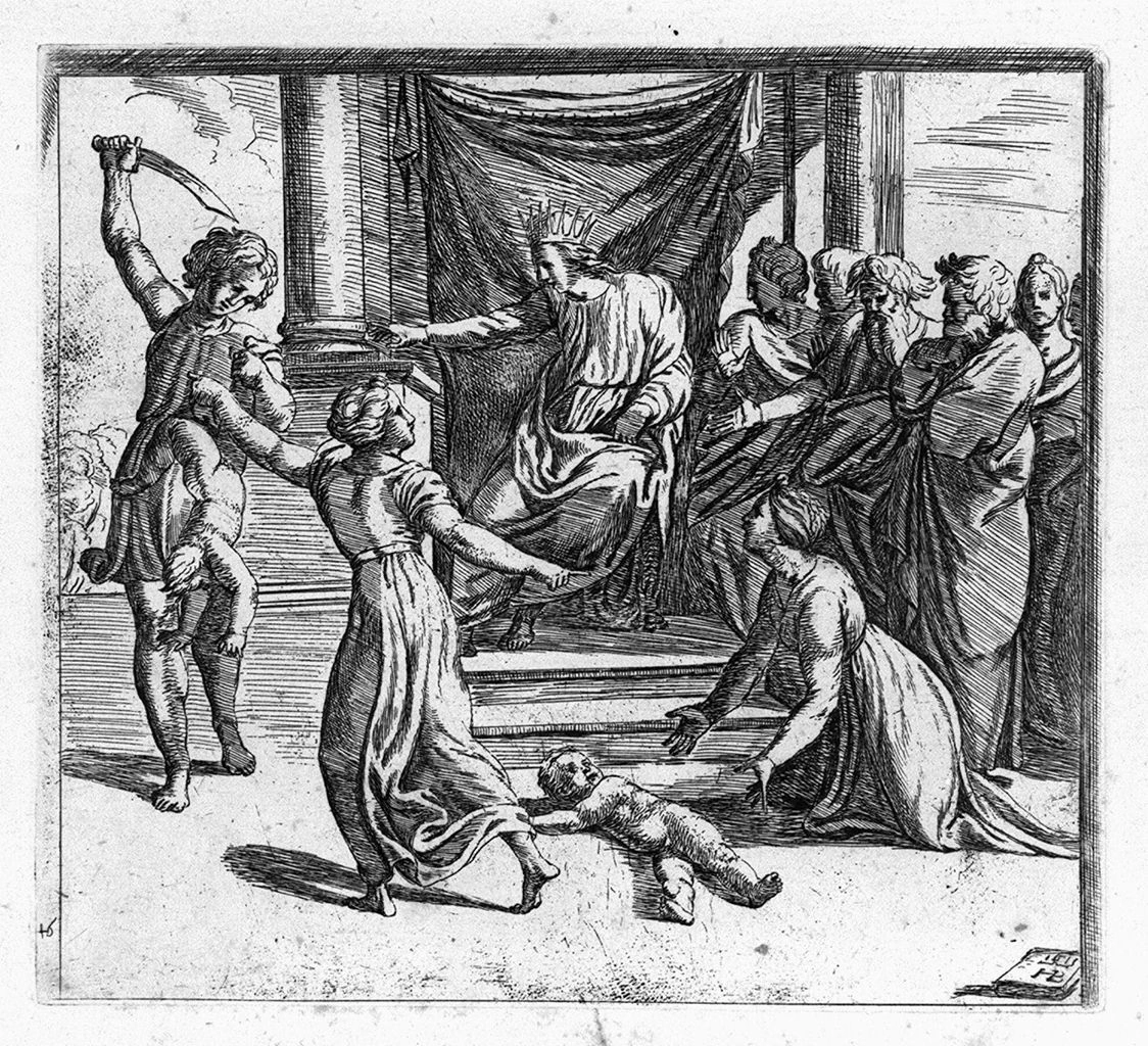 Orazio Borgianni - giudizio di Salomone, da Raffaello, Siena